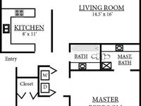 $1,495 / Month Apartment For Rent: 17316 East Burnside Street - Union Hill Propert...
