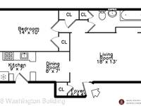 $1,095 / Month Apartment For Rent: 464 Washington Blvd, Unit 1N - 458 Washington B...