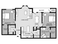 $1,575 / Month Apartment For Rent: 22901 Chenal Valley Drive - B304 - Hampton Asto...