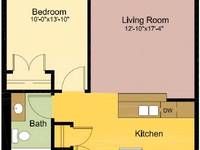 $915 / Month Apartment For Rent