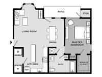$1,100 / Month Apartment For Rent: 22901 Chenal Valley Drive - Hampton Astoria -D2...