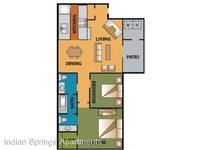 $1,090 / Month Apartment For Rent: 7049 Westwind Drive - Apt. 6006 - Indian Spring...