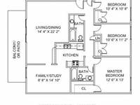 $1,114 / Month Apartment For Rent