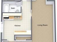 $900 / Month Apartment For Rent: 1 Bedroom Deluxe - Fountain Place Apartments | ...