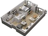 $1,050 / Month Apartment For Rent: 2701 S Burnsfield Ave. - 1104 - PowderHaus Apar...