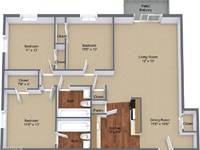 $1,200 / Month Apartment For Rent: 3 Bedrooms + 2 Bathrooms - Cedar Creek Apartmen...