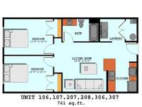 $1,450 / Month Apartment For Rent: 340 S. Walnut St. - Unit 207 - Omega Properties...