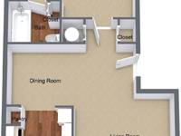 $1,215 / Month Apartment For Rent: 2 Bedroom Townhome Large - Wickshire Apartments...