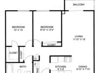 $1 / Month Apartment For Rent: 2 Bedroom - Hazelcrest Place Apartments & T...